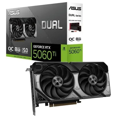Grafikkarte ASUS DUAL GeForce RTX 5060 Ti OC 8GB GDDR7 Reflex 2 RTX AI DLSS4