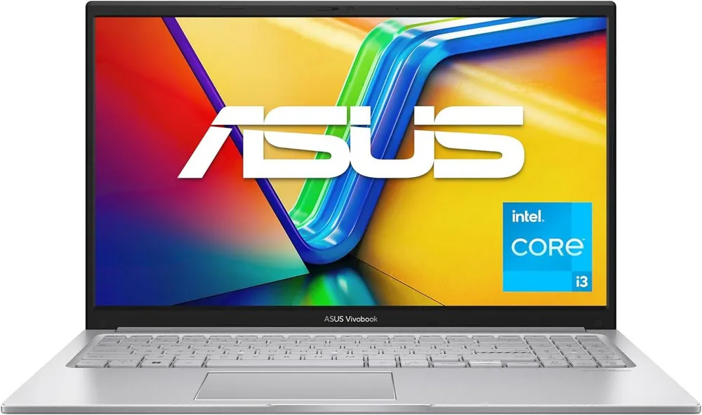 Asus ViveBook Go 15 Laptop Intel Core i3 N305 - 3,8GHz - 8GB RAM Office Notebook (39,6 cm/15.6 Zoll, Intel Core i3 N305, Intel UHD Grafik (iGPU), 8 GB, 512 GB SSD, Webcam mit Abdeckung, Nummernblock, Schule Uni Studium Büro Laptop)