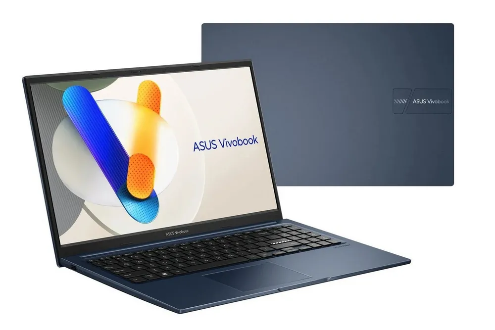 Asus Vivobook 15 Laptop Intel Core 5 GHz, 16 GB RAM, 512 GB SSD, Windows 11 Notebook (35,68 cm/15.6 Zoll, Intel Core 5 120U, Intel UHD Graphics, 16 GB, 512 GB SSD, Sofort startklar eingerichtet)