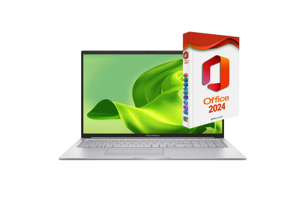Asus VivoBook 170X, Intel Core i5-120U, beleuchtete Tastatur, Notebook (44 cm/17.3 Zoll, Intel Intel Core 5 120U, Intel Graphics, 8 GB, 256 GB SSD, Windows 11 Pro, MS Office 2024 Pro Dauerversion, beleuchtete Tastatur)