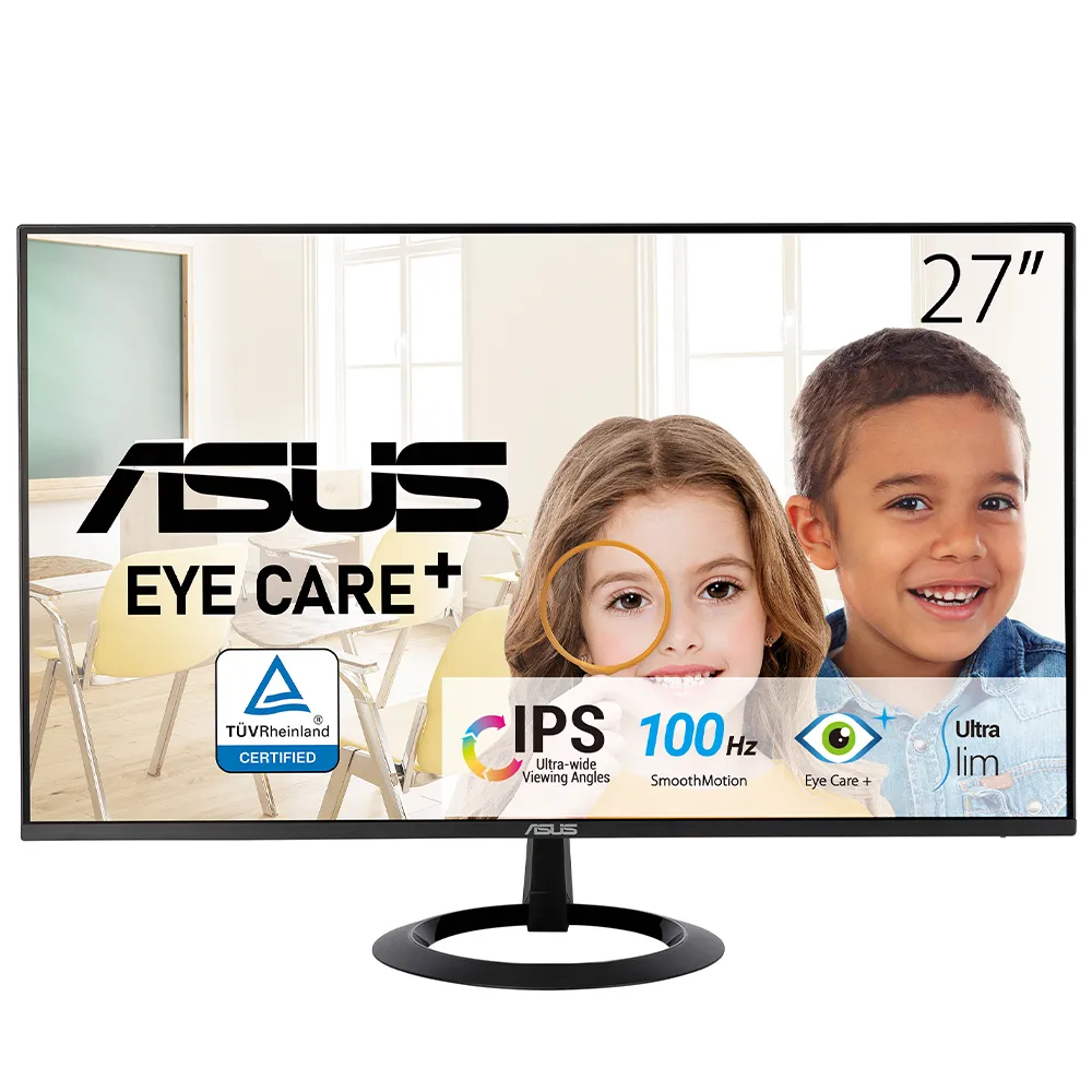 Eye Care VZ27EHF, Schwarz, 27 Zoll, Full HD, 100 Hz, 1 ms Gaming-Monitor