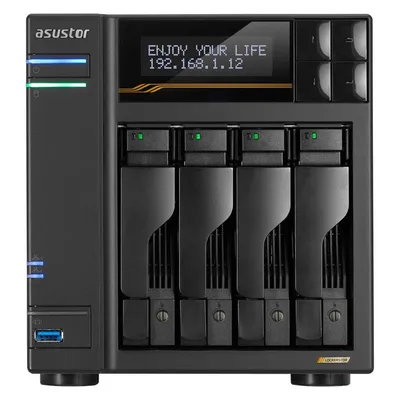 Barebone Asustor AS6804T AMD Ryzen V3C14 16GB DDR5 ECC 4 Bay 2x10 GbE 2x5 GbE