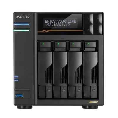 Barebone Asustor AS6804T AMD Ryzen V3C14 16GB DDR5 ECC 4 Bay 2x10 GbE 2x5 GbE