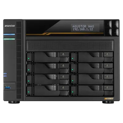 NAS Desktop ASUSTOR LOCKERSTOR 8 Gen3 AMD Ryzen V3C14 16GB DDR5 4x M.2/8x SATA 10GbE