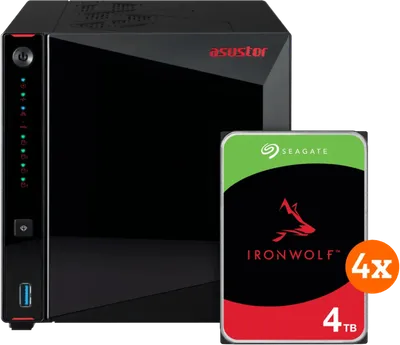 ASUSTOR AS5404T + Seagate Ironwolf 16TB (4x 4TB)