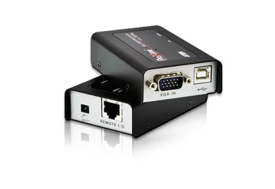 KVM-Extender Aten CE100-AT-G Mini USB Schwarz/Silber 100 m Metall