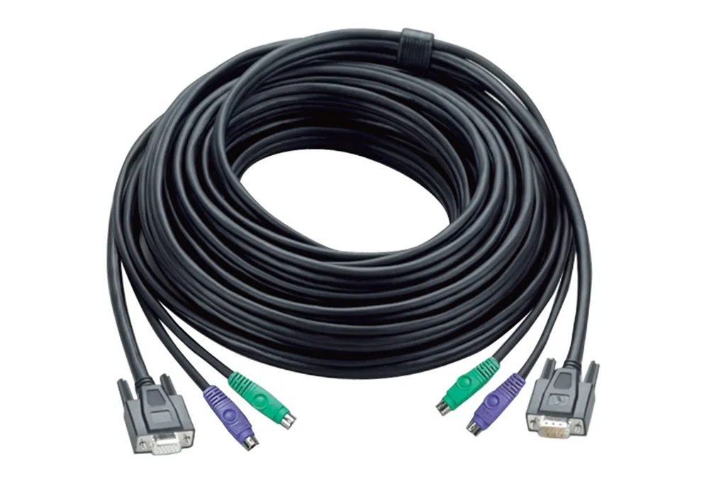 KVM-Kabel Aten 2L-1001P PS/2 1,2 m Schwarz HDB
