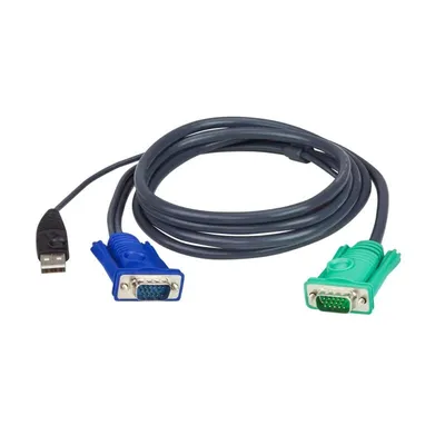 KVM-Kabel ATEN 2L-5201U USB SPHD 3-in-1 1,2 m VGA Schwarz HD-15 USB A SPHD-15
