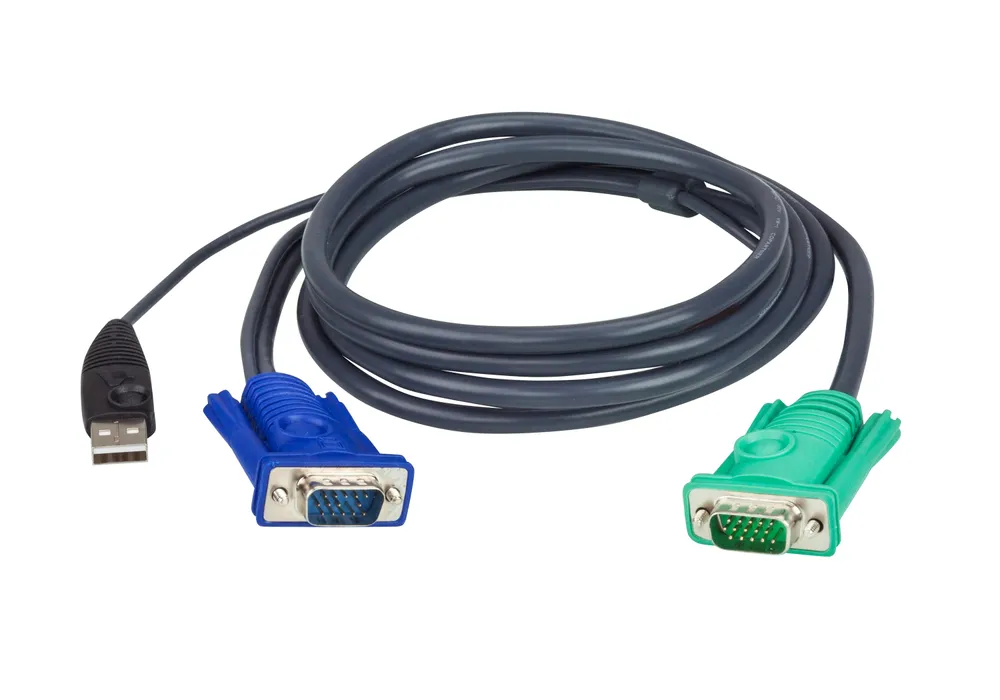 KVM Kabel Aten 2L-5203U USB VGA 3 m Schwarz SPHD-15 zu HD-15/USB A