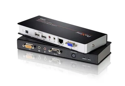 KVM-Extender Aten CE770 Cat 5 VGA Audio USB Deskew 300m Rackmontage