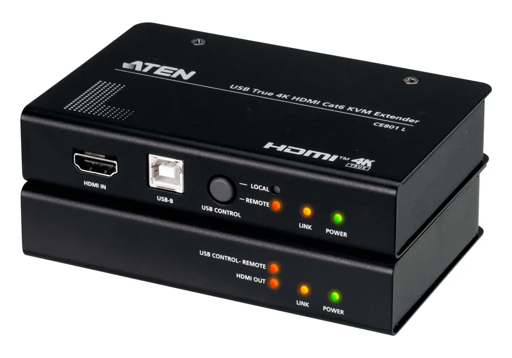 KVM Extender Aten CE801 HDMI USB True 4K 100 m Cat 6 Rack
