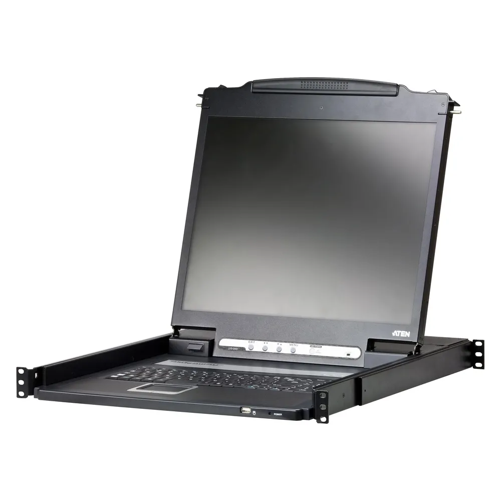 Aten CL3000N SL Leichte Single Rail 19"-LCD Konsole (PS/2-USB