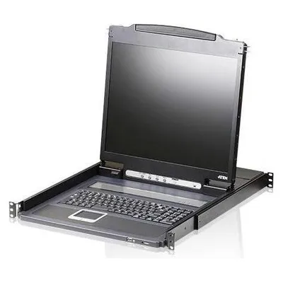 Aten CL3000N CH Leichte Single Rail 19"-LCD Konsole (PS/2-USB