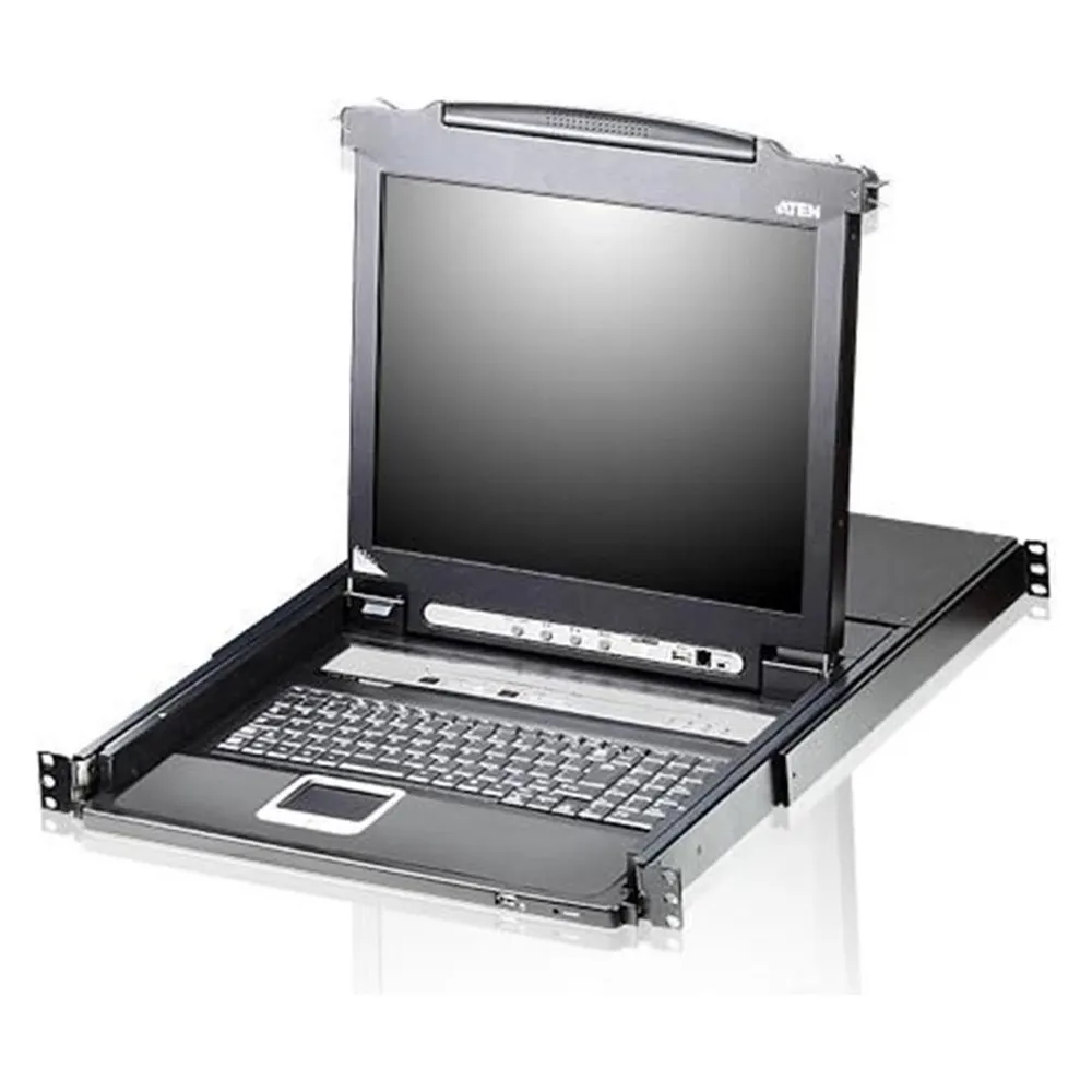 Aten CL5708M KVMP-Switch 8-fach mit 17"-Display