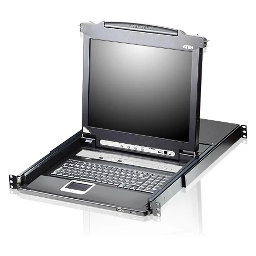 Aten CL5708N FR KVM-Switch 8-Port 19"-LCD Single Rail (PS/2-USB VGA) FR-Layout