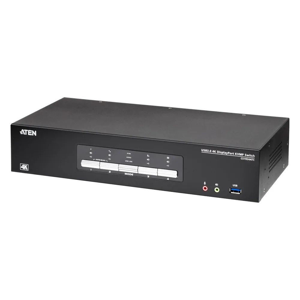 Aten 4-Port USB True 4K DisplayPort KVM Switch