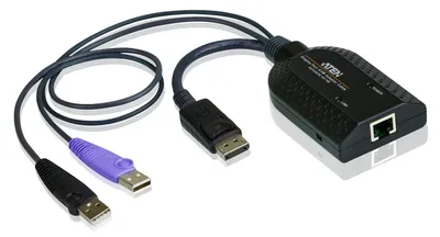 KVM-Adapterkabel Aten KA7169 DisplayPort USB 2.0 Schwarz