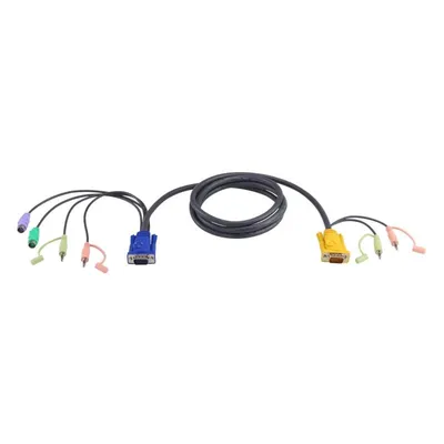 KVM-Kabel ATEN HDB-15 PS/2 Audio 3 m Schwarz SPHD-15 MALE-MALE