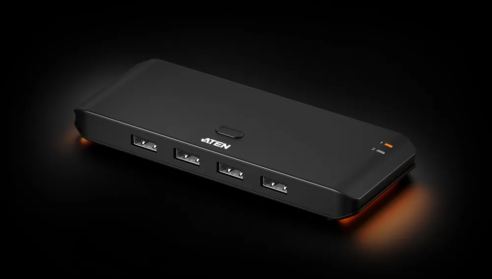 Switch Aten 6 Ports 480 Mbps USB 2.0 US4224 mit Beleuchtung