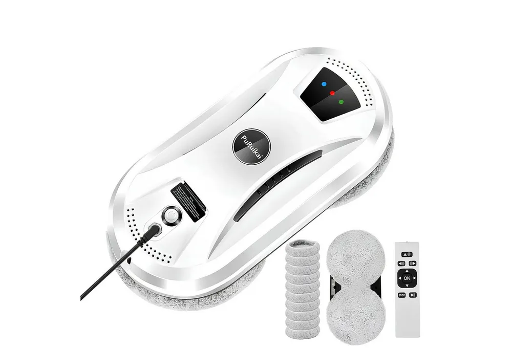 Athlix Akku-Fensterreiniger Fensterputzroboter automatisch Fenster Reiniger Fenster Fliesen, 10 Meter pro Minute, 800W, 150kg Zugkraft