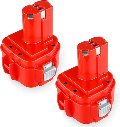 Athlix Ersatz Akku 4,0 Ah für Makita 12-V-Akku, 2er Set, PA1222 1220 1200 Akkupacks (12 V), 2 Stück, 4000 mAh, 20 % längere Laufzeit