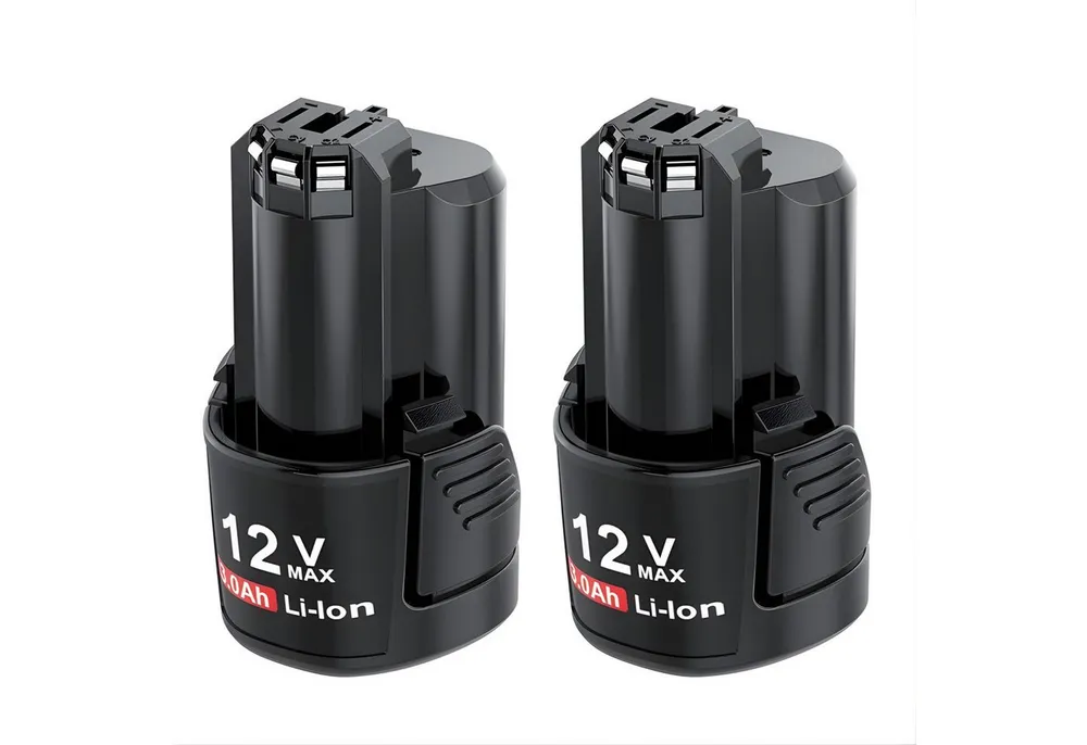 Athlix Ersatz Akku für Bosch 12V 3000mAh Li-Ion Akku BAT411A BAT412 BAT441 Akku GSR, GDR 10.8V & GOP, GSA, GSC, GOS 12V 3000 mAh (12 V), 2er Pack, Breite Kompatibilität, 3 Ah Kapazität