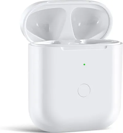Athlix Ladecase für Apple AirPods 1 & 2, AirPods 1./2. Generation wireless Kopfhörer (Ersatz Case In-Ear-Kopfhörer (Lädt AirPods 5x, Kabelloses Laden)