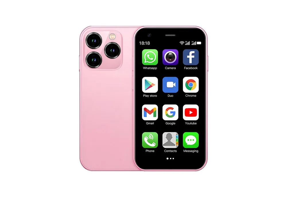 Athlix SERVO 15SE Mini Smartphone Dual SIM 3G WCDMA Android Kinder Rentner Smartphone (DUAL-SIM, nur 66g, 3,0 Zoll)