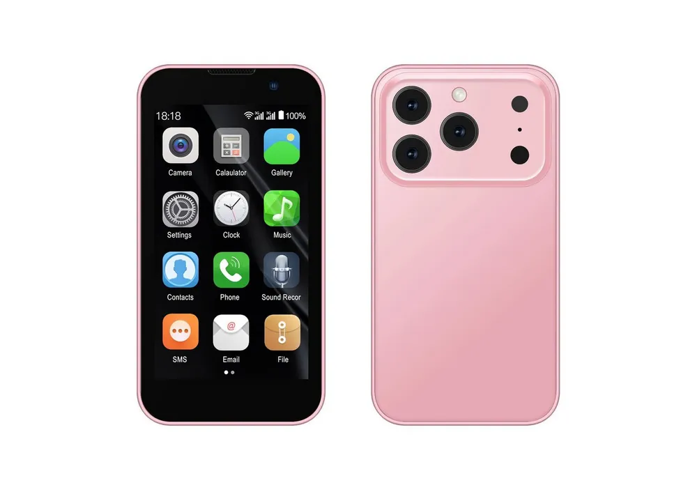 Athlix SERVO 17SE MINI 3G Mini Smartphone Android Kinder Rentner Smartphone (Dual SIM, 3G Mobilfunk, Android 9)