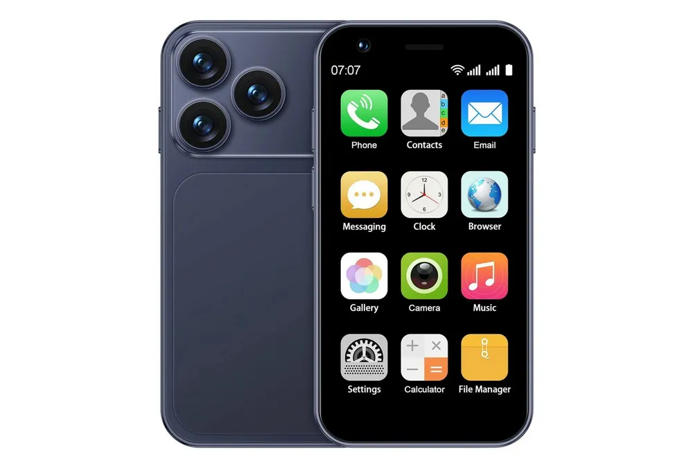 Athlix SERVO 18SE 3G Mini Smartphone Android Kinder Rentner Smartphone (7,62 cm, Dual SIM, 3G Mobilfunk, Android 9)