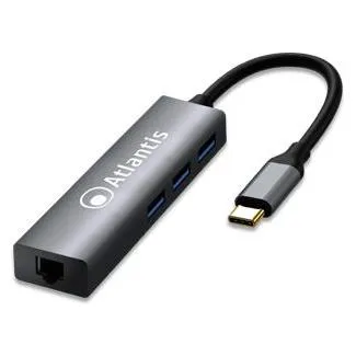 Atlantis Land A04-TC LAN+HB Portreplikator und Notebook-Dockingstation USB 3.2 Gen 1 (3.1 G