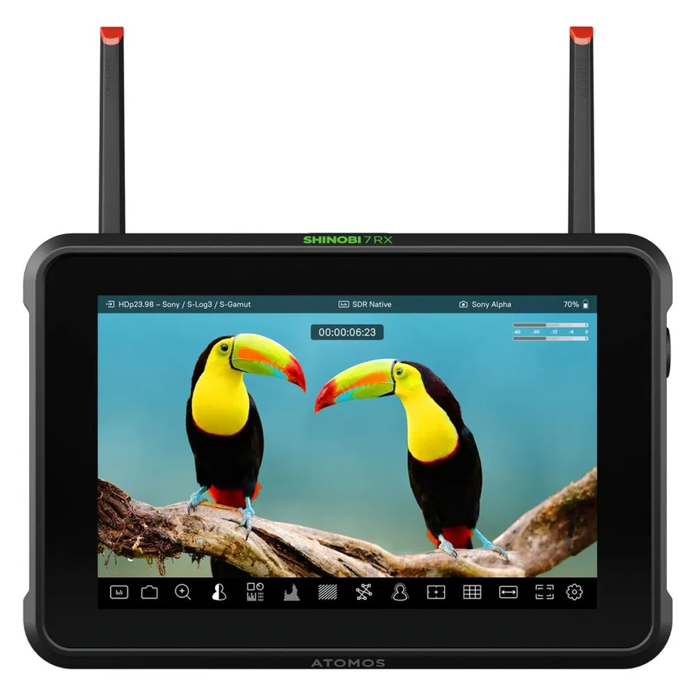 Monitor Atomos Shinobi 7 RX 7 Zoll HDR 2200 nits WLAN Touch Focus SDI HDMI