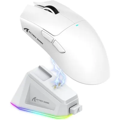 Gaming Maus X11 PixArt 3311 Sensor 22 000 DPI 63g ultraleicht 3 Modi magnetische Ladestation