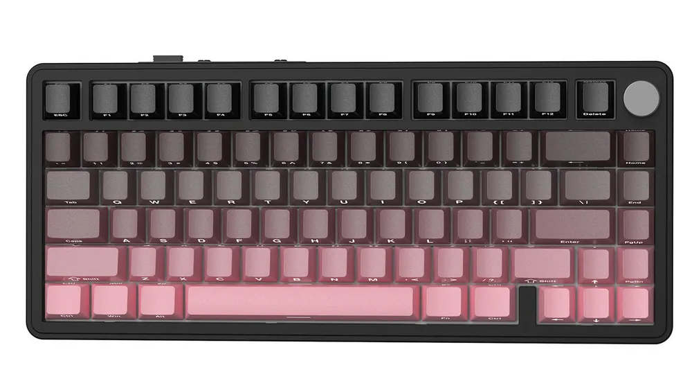 ATTACK SHARK ATTACK SHARK X85 Tri-Mode Gasket Mechanische Tastatur mit Knopf Gaming-Tastatur