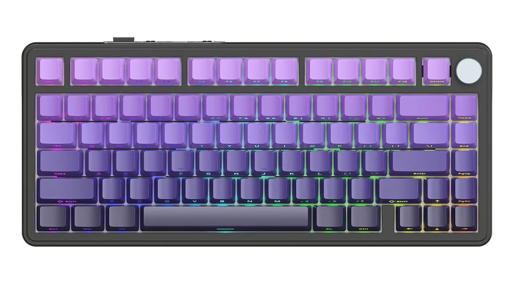 ATTACK SHARK ATTACK SHARK X85 Tri-Mode Gasket Mechanische Tastatur mit Knopf Gaming-Tastatur