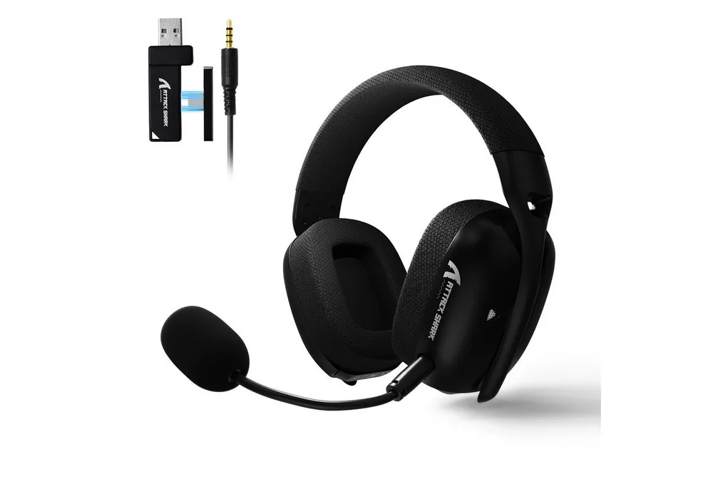 ATTACK SHARK L80PRO Kabelloses Gaming-Headset,On-Ear-Kopfhörer Gaming-Headset (HFP/ASDP/HSP/AVRCP, Verstellbare Dual-Mikrofone,20ms niedriger Latenz, 40mm Treiber)