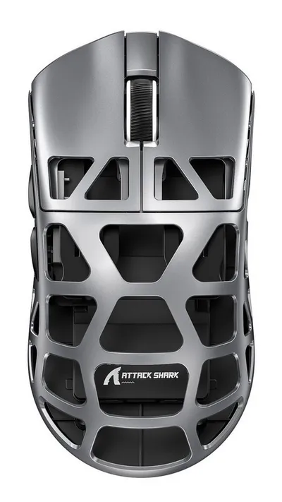 ATTACK SHARK R3 Kabellose Gaming-Maus aus Magnesiumlegierung, 8kHz, 48g Gaming-Maus (2.4G, Bluetooth, USB-C, 26000 dpi, PAW3395-Sensor,46g,8000hz,Magnesiumlegierung)