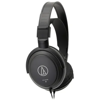 Audio-Technica ATH-AVC200 geschlossener dynamischer Kopfhörer mit 6,3 mm/3,5 mm Stereoanschluss, schwarz