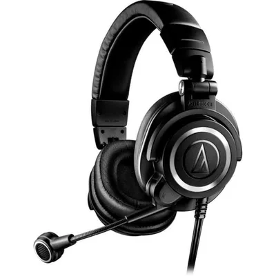 Audio-Technica ATH-M50xSTS USB Kopfhörer mit Mikrofon, Geräuschreduzierung, schwarz