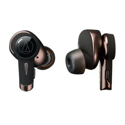 Audio-Technica ATH-TWX9 kabellose Bluetooth Kopfhörer mit Geräuschunterdrückung und IPX4 braun