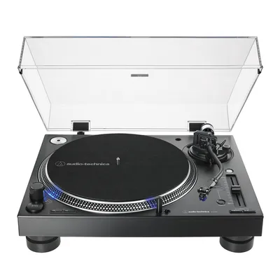 Audio-Technica AT-LP140XP DJ-Plattenspieler mit Direktantrieb, Schwarz