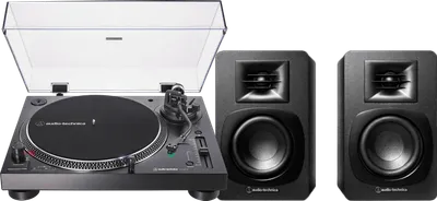 Audio-Technica AT-LP120XBT + Audio-Technica ATH-SP3X Schwarz