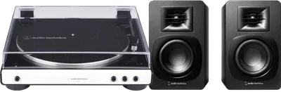 Audio-Technica AT-LP60XBT + Audio-Technica ATH-SP3X Schwarz