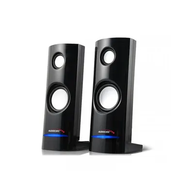 Lautsprecher Audiocore 2-Wege Kabelgebunden 4 W USB Lautstärkeregler Schwarz
