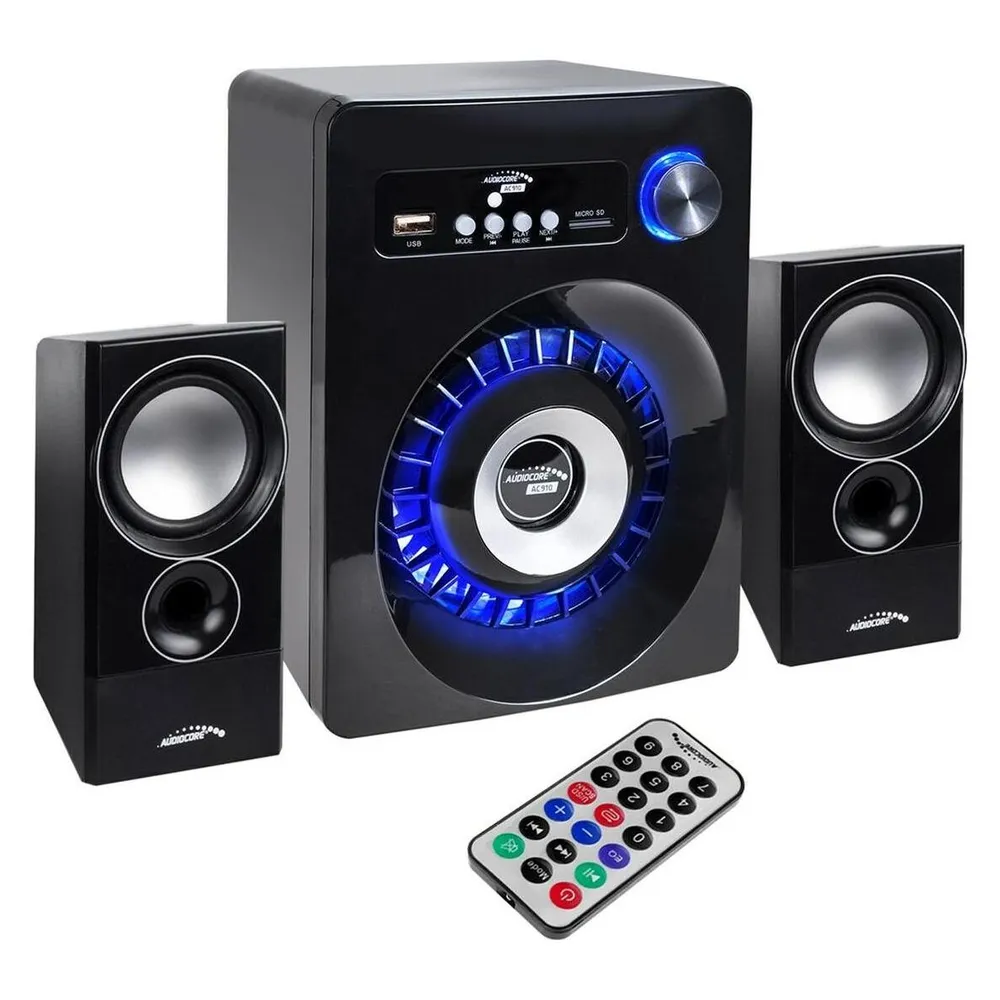 Lautsprecher Audiocore AC910 Kabellos und Kabelgebunden 10W mit Subwoofer 35W und FM