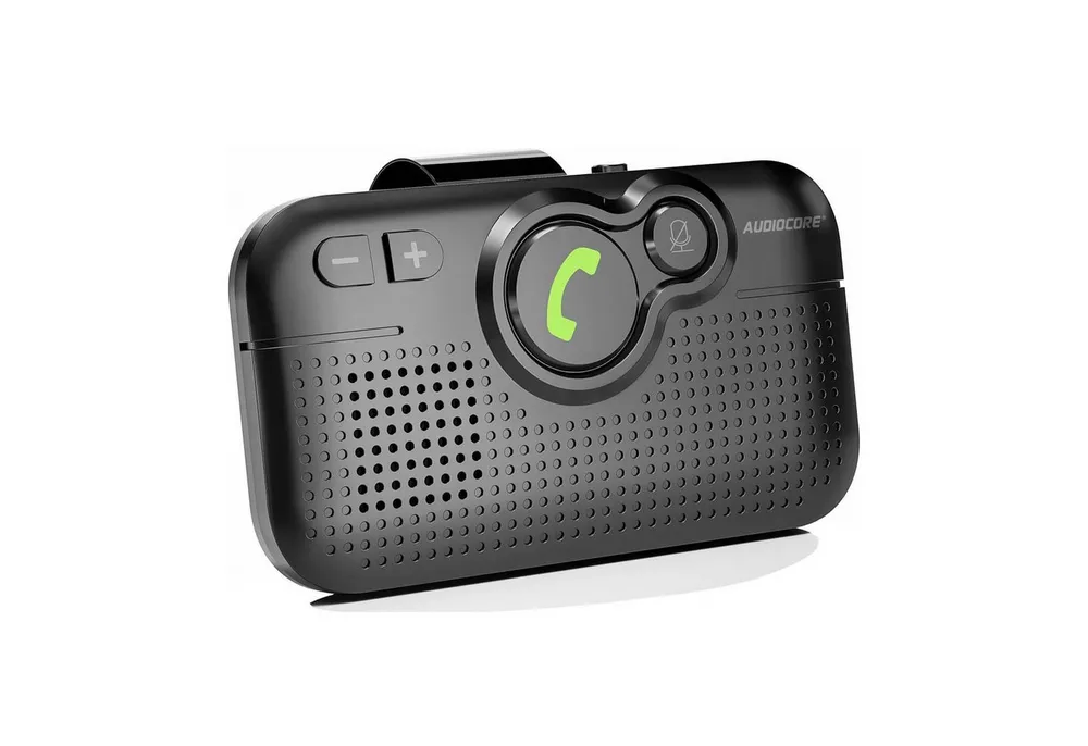 Audiocore AC475 Bluetooth 5.0-Freisprecheinrichtung mit Autostart Bluetooth-Speaker (mit Bluetooth 5.0 unterstützt Google und Siri)