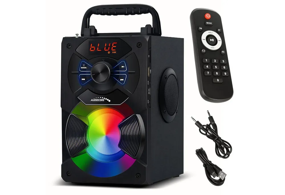 Audiocore AC730 Bluetooth-Lautsprecher (11 W, Mikrofon Tragbarer Bluetooth Bazooka Lautsprecher 11W)