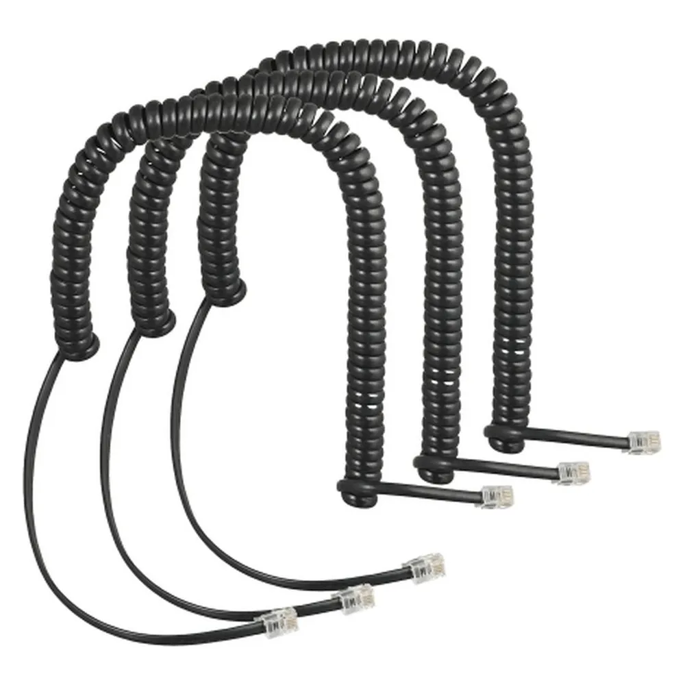 Auerswald Spiralkabel-3er-Set COMfortel-Handset