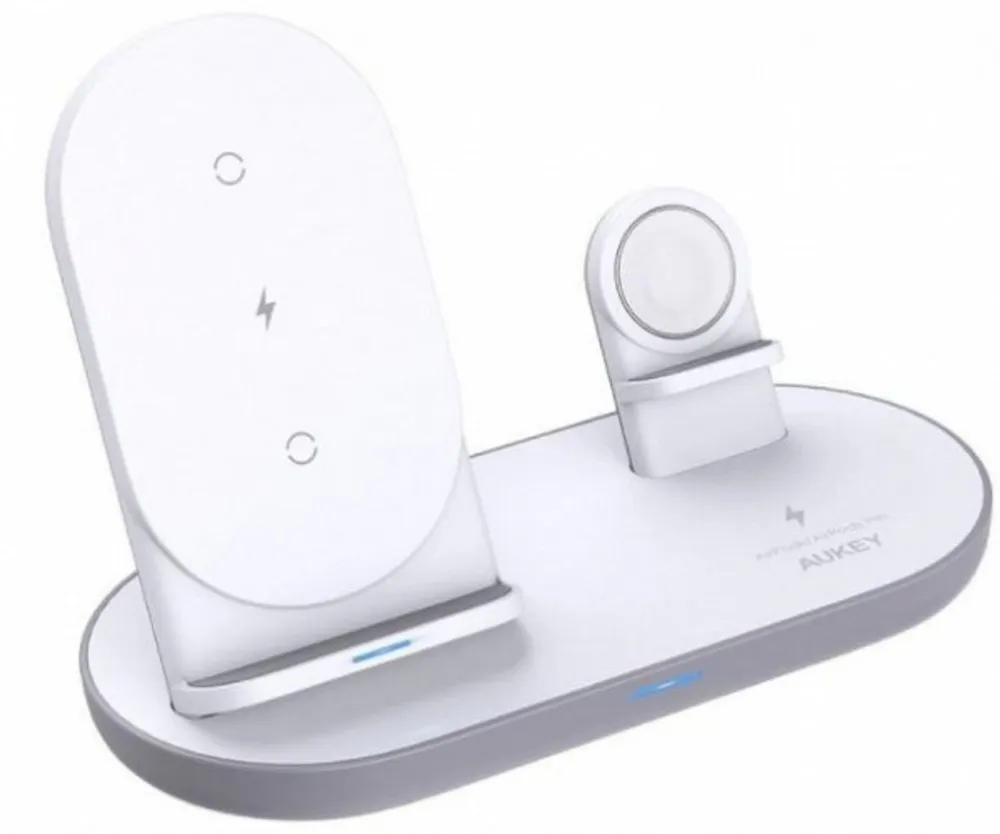 AUKEY Ladestation (3 in 1 Wireless Charging Dock Qi Ladestation)