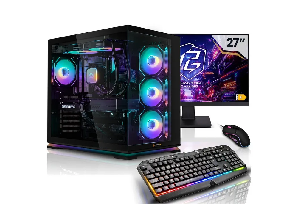 AurumPC 27" Set R9 5950X mit RTX5060Ti 16GB und 32GB DDR4 RAM PC-Set (27 Zoll, AMD Ryzen 9 5950X, GeForce RTX 5060Ti, 32 GB RAM, 1000 GB SSD, Wasserkühlung)